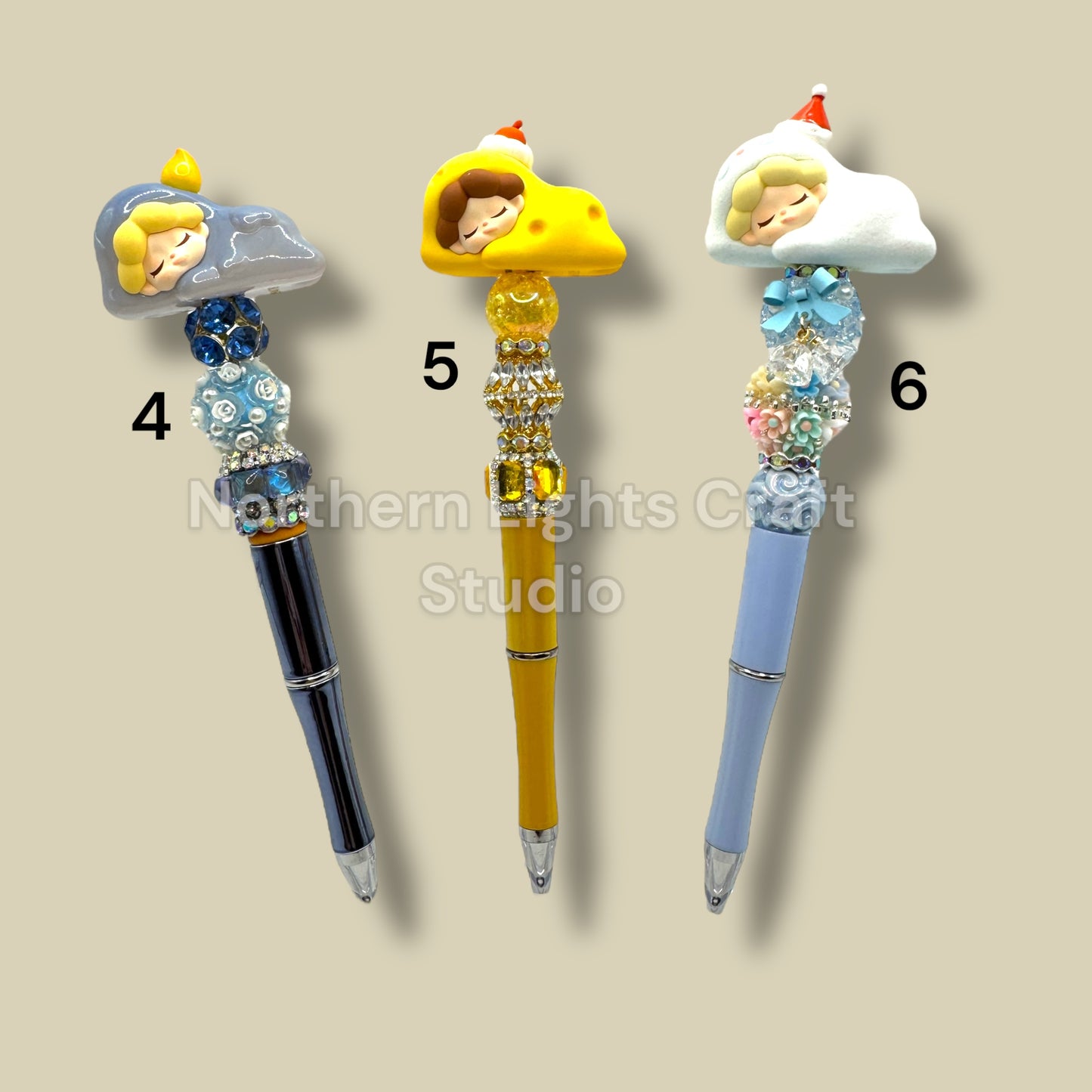 Sleeping Cutie Character Pens