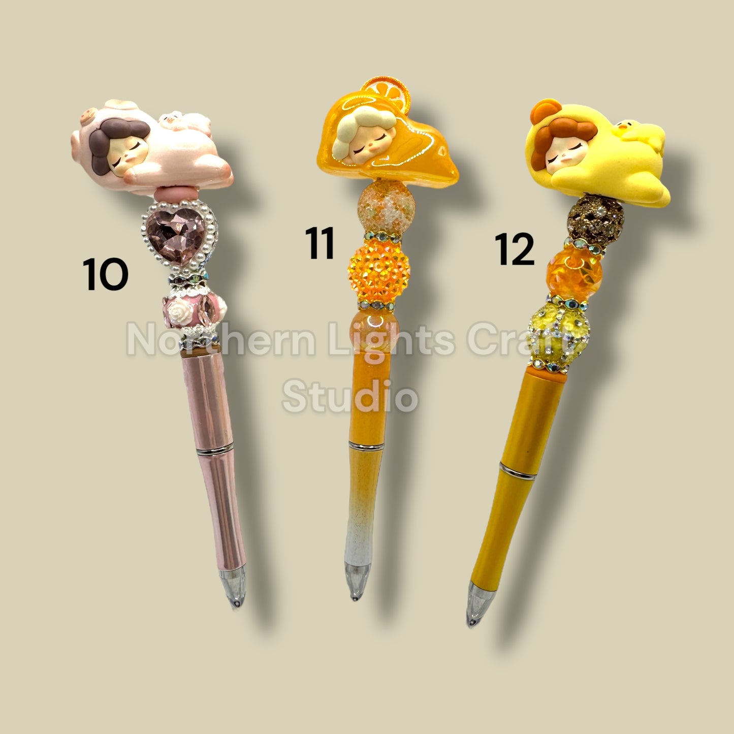 Sleeping Cutie Character Pens