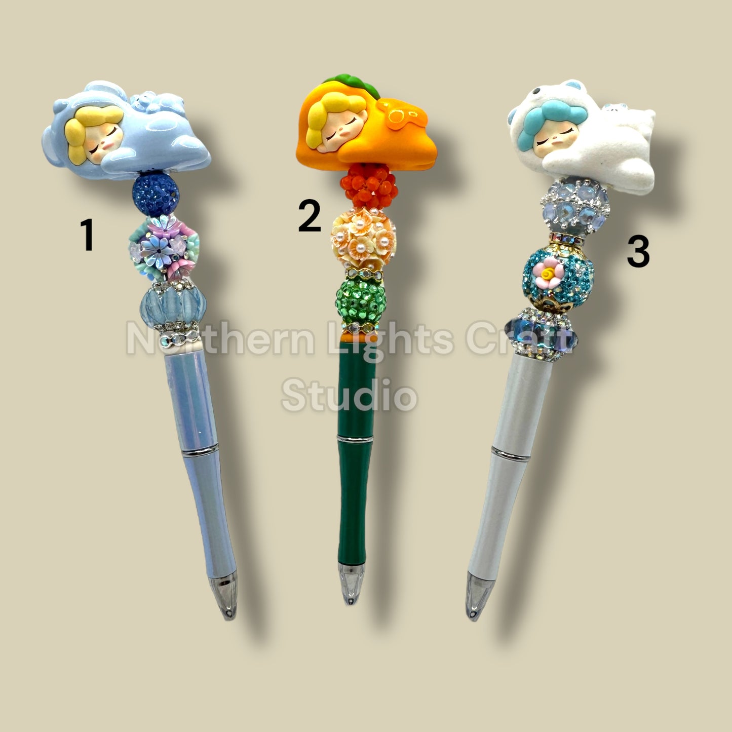 Sleeping Cutie Character Pens