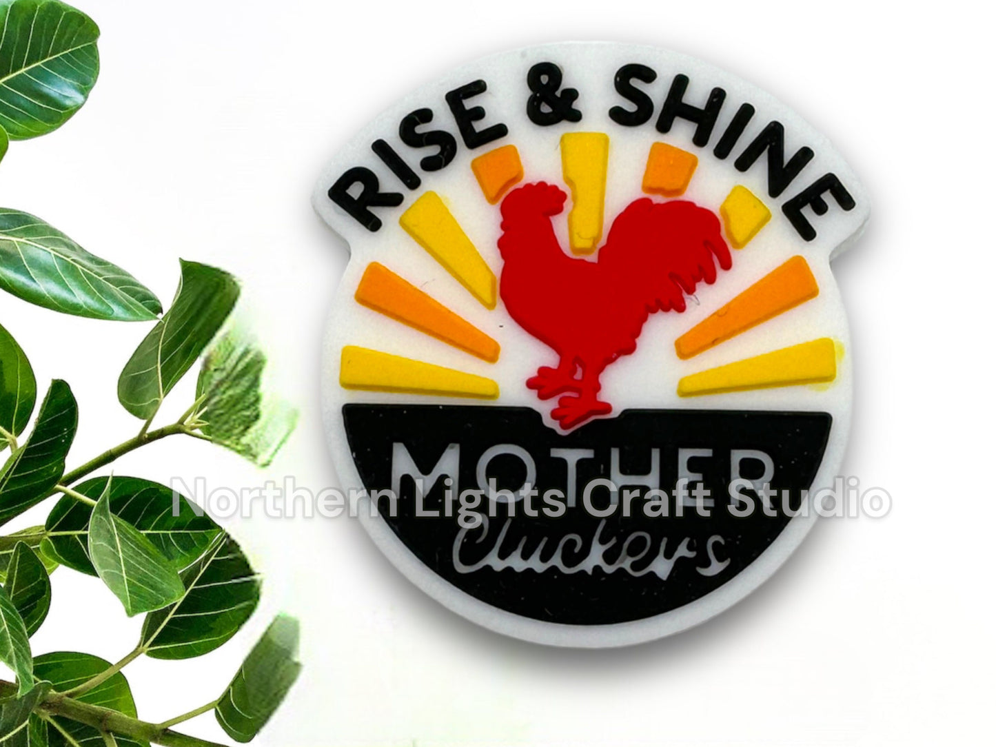 Rise & Shine Mother Clucker Silicone Focal Bead