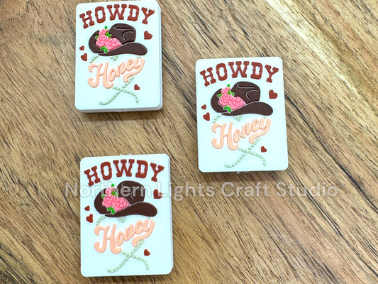 Howdy Honey New Silicone Focal Bead